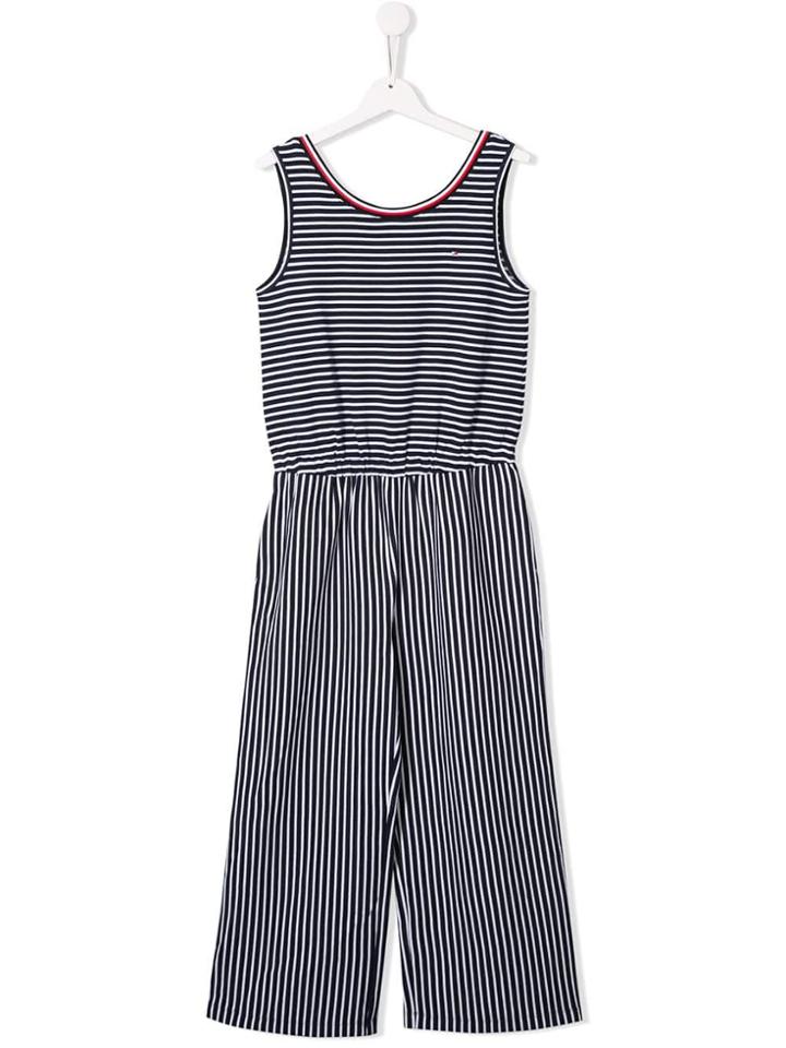 Tommy Hilfiger Junior Teen Contrast Striping Jumpsuit - Blue