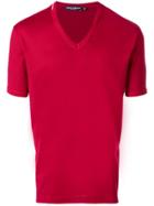 Dolce & Gabbana V-neck T-shirt - Red