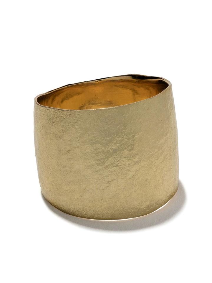 Wouters & Hendrix Gold 18kt Gold Hammered Ring - Yellow Gold