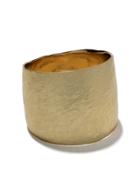 Wouters & Hendrix Gold 18kt Gold Hammered Ring - Yellow Gold