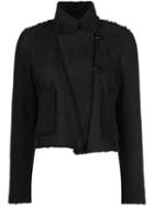 Proenza Schouler Shearling Jacket, Women's, Size: 6, Black, Lamb Fur/lamb Skin