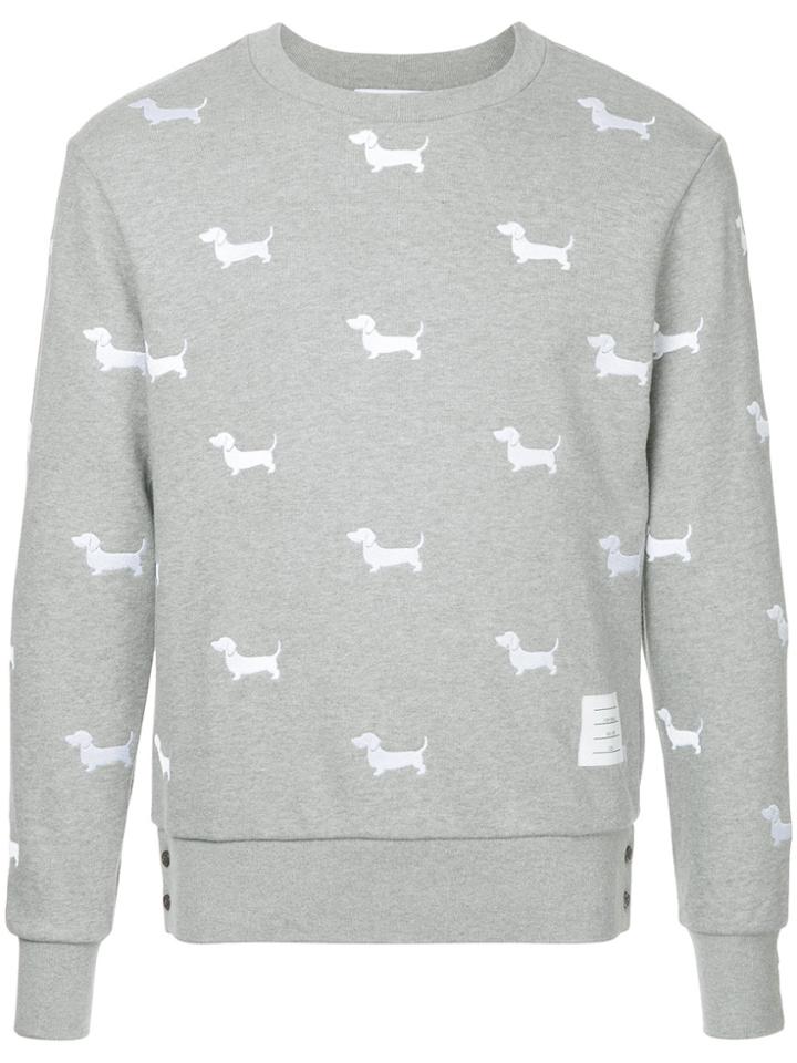 Thom Browne Hector Crewneck Sweat Shirt - Grey