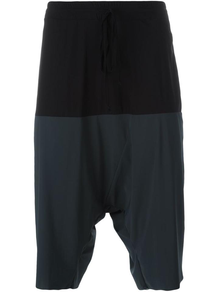Lost & Found Ria Dunn Drop Crotch Track Shorts, Men's, Size: Medium, Grey, Polyamide/spandex/elastane