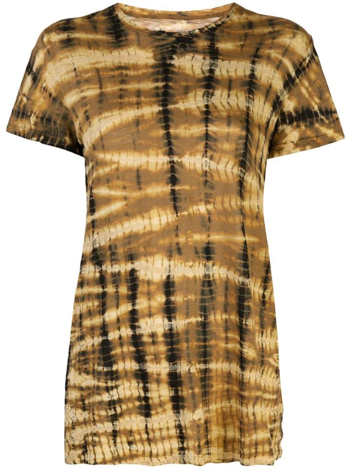 Proenza Schouler Tie Dye Short Sleeve T-shirt - Yellow