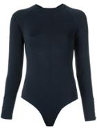 Egrey - Long Sleeves Bodysuit - Women - Polyamide/spandex/elastane/viscose - Gg, Black, Polyamide/spandex/elastane/viscose