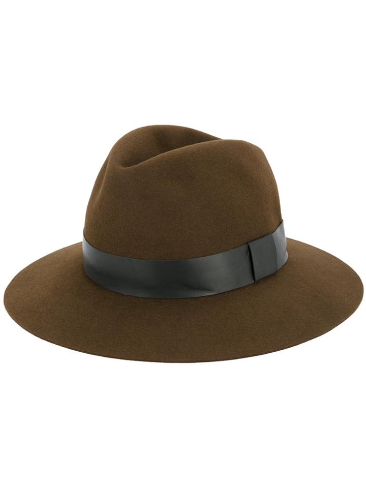 Kazuyuki Kumagai Contrasting Stripe Hat - Brown