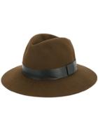 Kazuyuki Kumagai Contrasting Stripe Hat - Brown