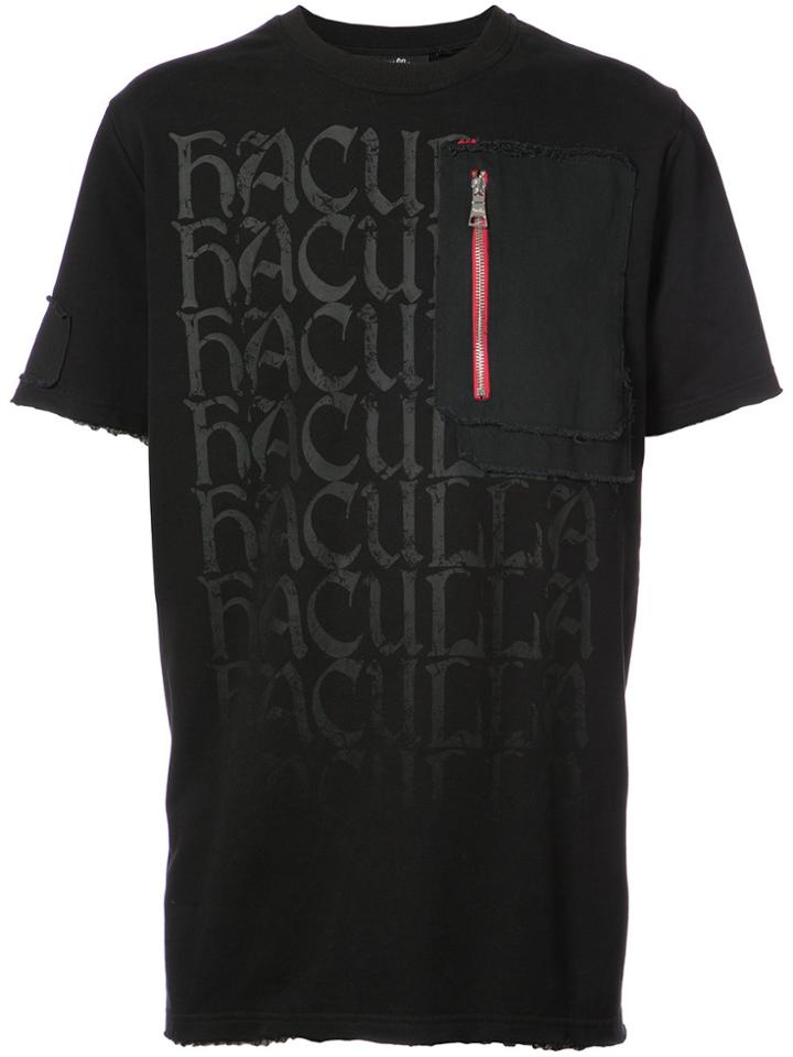 Haculla Zip Pocket T-shirt - Black
