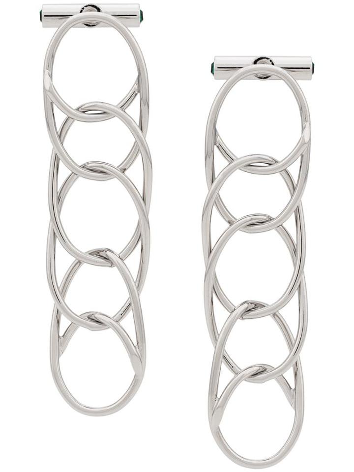 Marni Chain Link Earrings - Metallic