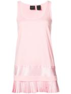 Fenty X Puma - Pleated Hem Jersey Dress - Women - Cotton - M, Pink/purple, Cotton