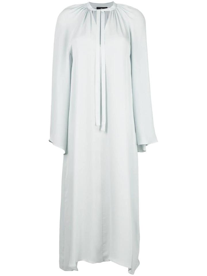 Voz Long-sleeve Flared Dress - Blue