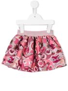 Fendi Kids - Bag Bugs Skirt - Kids - Cotton/polyamide/polyester - 12 Mth, Toddler Girl's, Pink/purple
