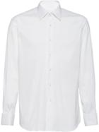 Prada Long-sleeve Tuxedo Shirt - White