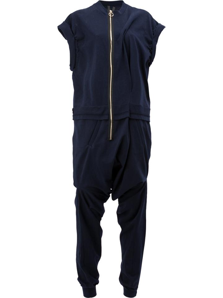 Aganovich Front Zipped Jumpsuit - Blue