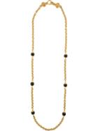 Chanel Vintage Filigree Chain Necklace, Women's, Yellow/orange