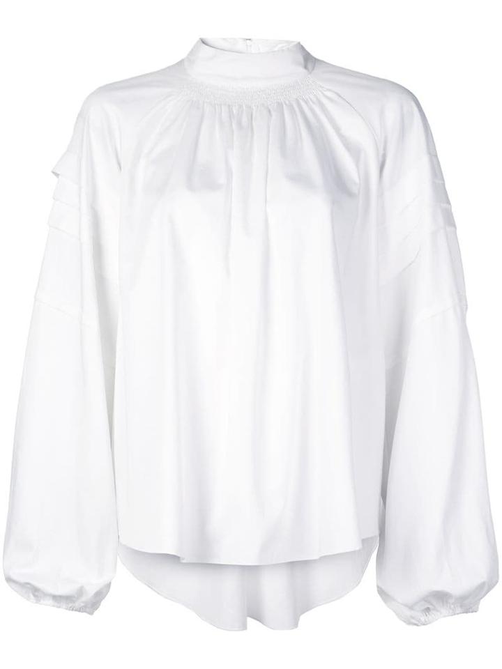 Adam Lippes Bell Sleeve Shirt - White