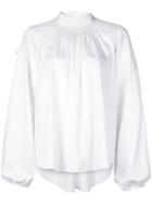 Adam Lippes Bell Sleeve Shirt - White