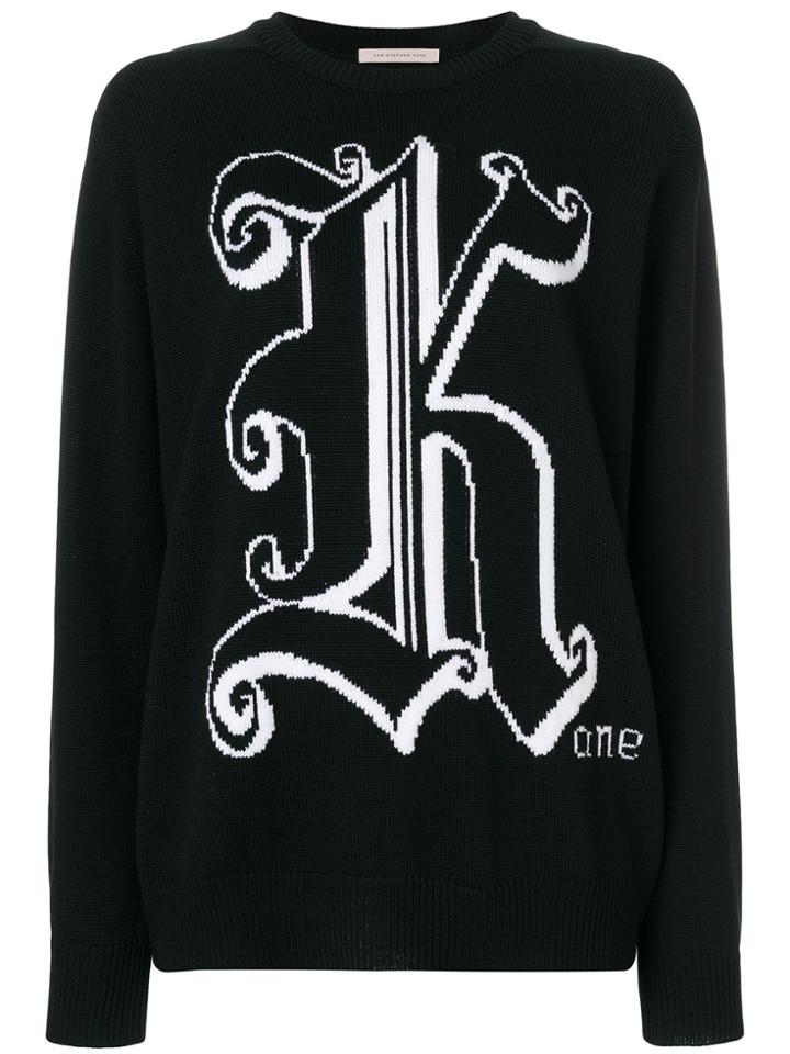 Christopher Kane Intarsia Knit Jumper - Black