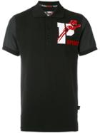 Plein Sport Logo Polo Shirt - Black