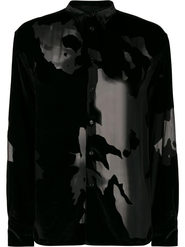 Cmmn Swdn Cedric Devoré Shirt - Black
