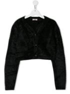 Pinko Kids Teen Textured Cardigan - Black