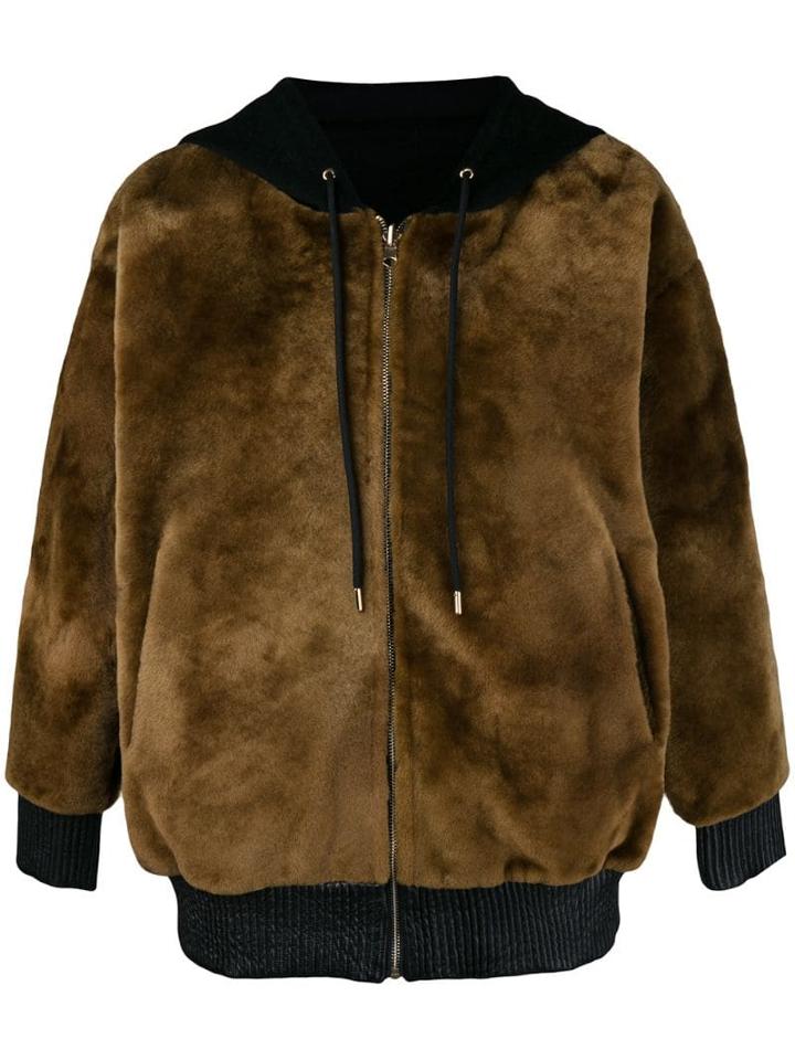 Liska Hooded Zipped Jacket - Yellow