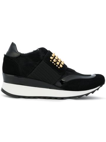 Loriblu Studded Platform Sneakers - Black