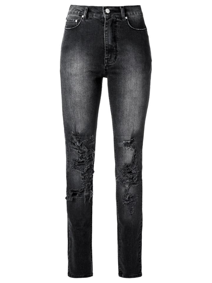 Amapô Washed Skinny Jeans - Black
