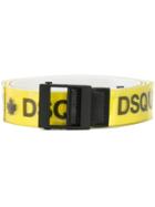 Dsquared2 Logo Printed Belt - Yellow