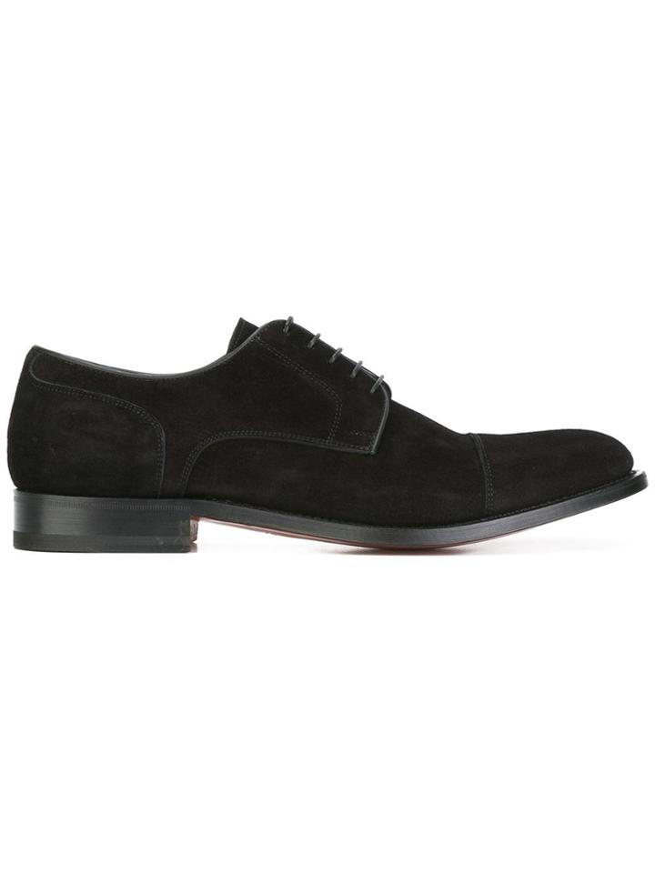 Santoni Classic Derby Shoes - Black