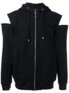 Icosae Cold-shoulder Hoodie, Men's, Size: Large, Black, Cotton