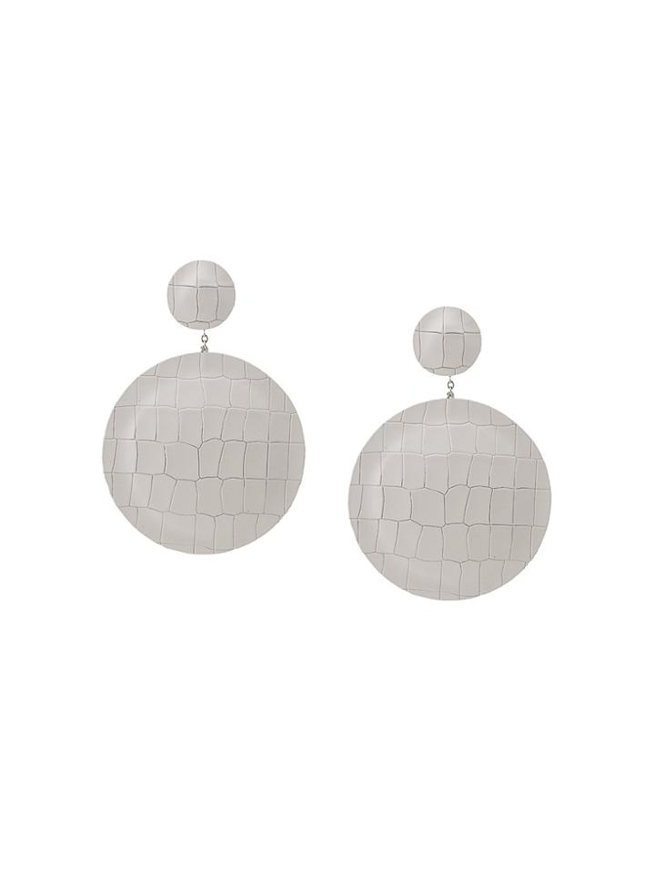 Lako Bukia X Natia Khutsishvili Circle Earring - White