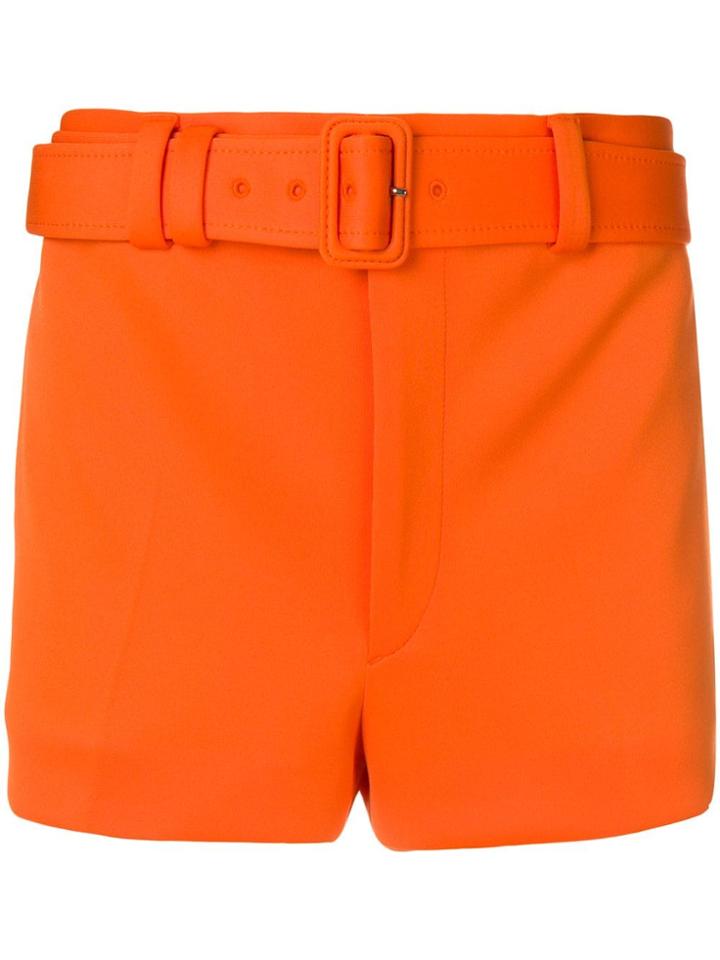Prada Belted Shorts - Orange