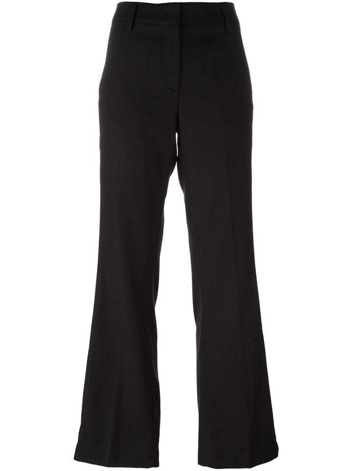 Dondup 'marion' Straight Trousers, Women's, Size: 40, Black, Cotton/acetate/viscose/virgin Wool