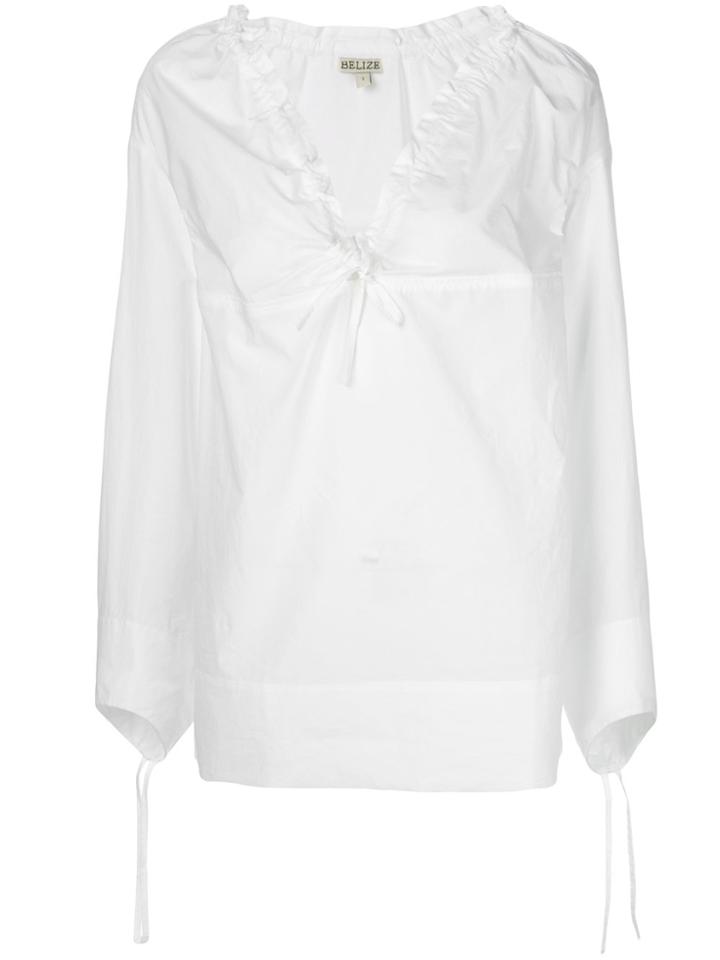 Belize Officiel Molly Poplin Top - White