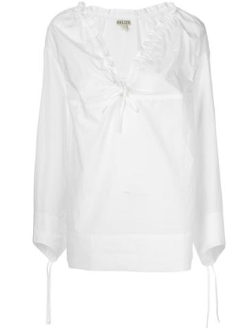 Belize Officiel Molly Poplin Top - White