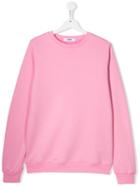 Msgm Kids Teen Fringed Sweatshirt - Pink