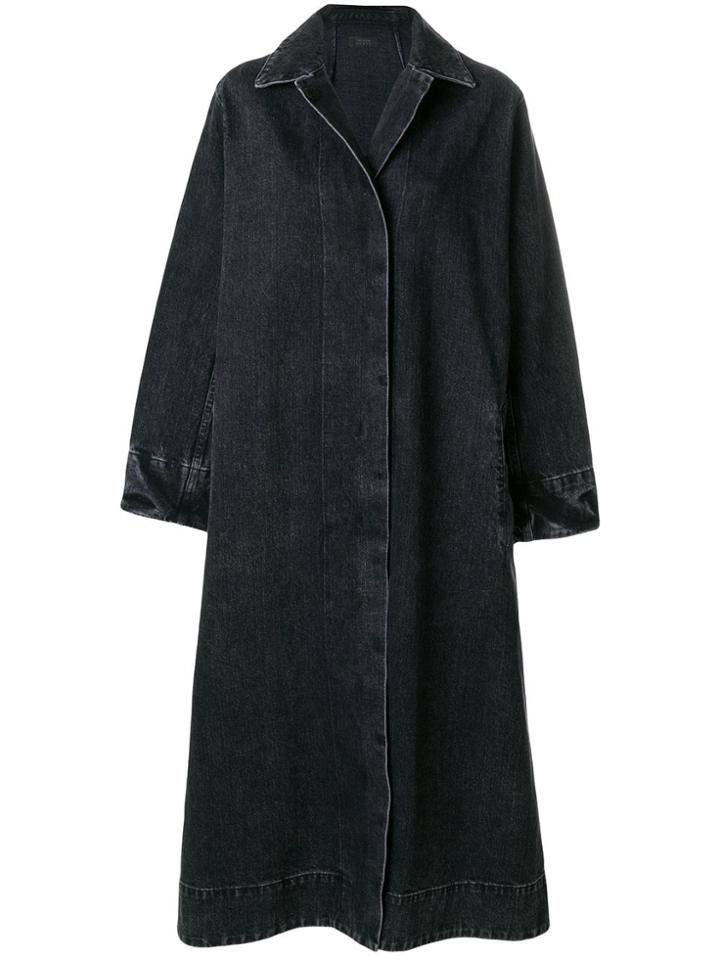 The Row Oversized Denim Coat - Black