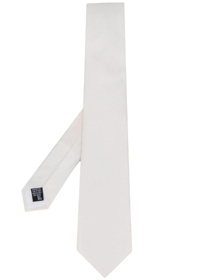 Emporio Armani Silk Tie - White