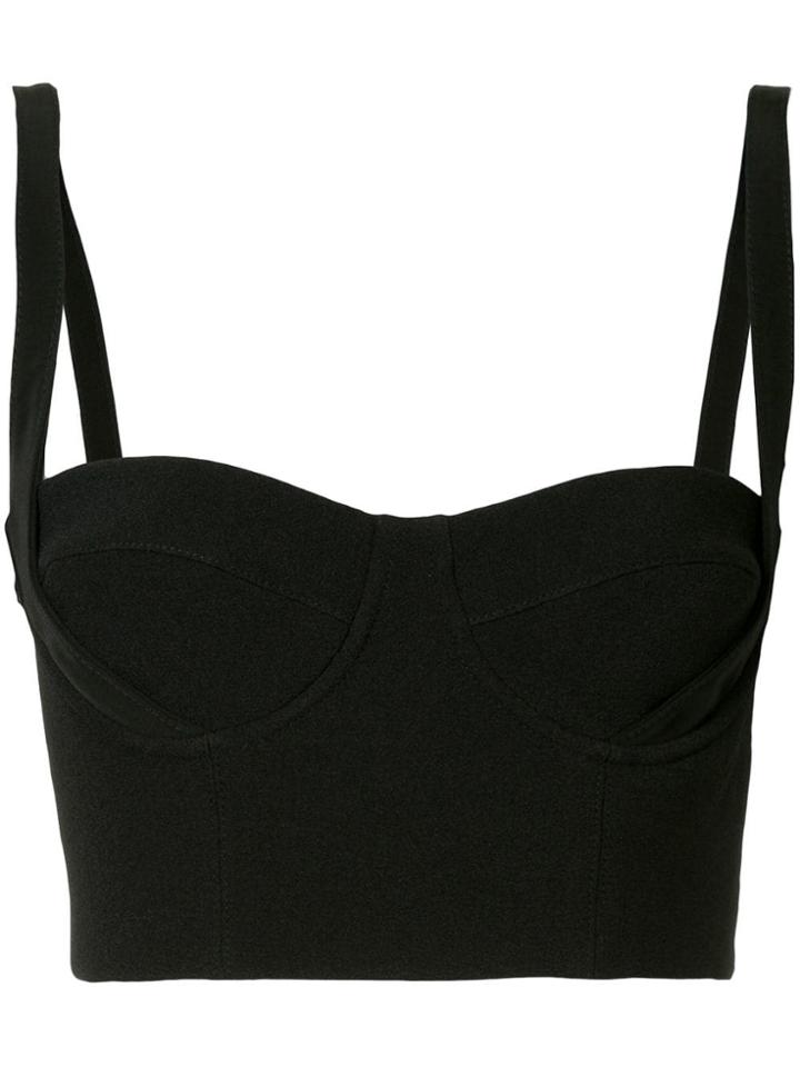 Dion Lee Bonded Crepe Bustier - Black