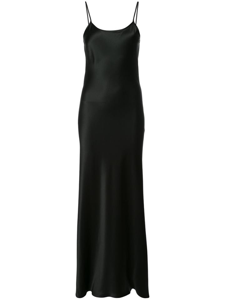 Voz Liquid Slip Dress - Black