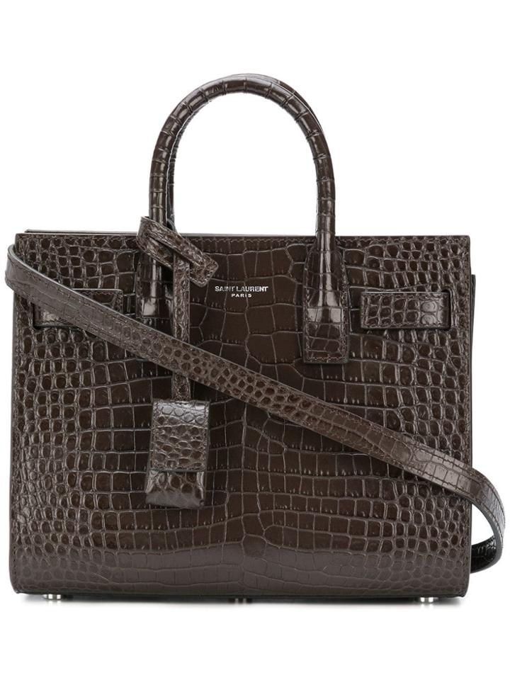 Saint Laurent Nano Sac De Jour Bag - Brown