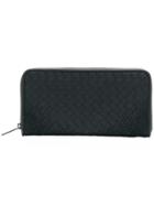 Bottega Veneta Woven Effect Wallet - Grey