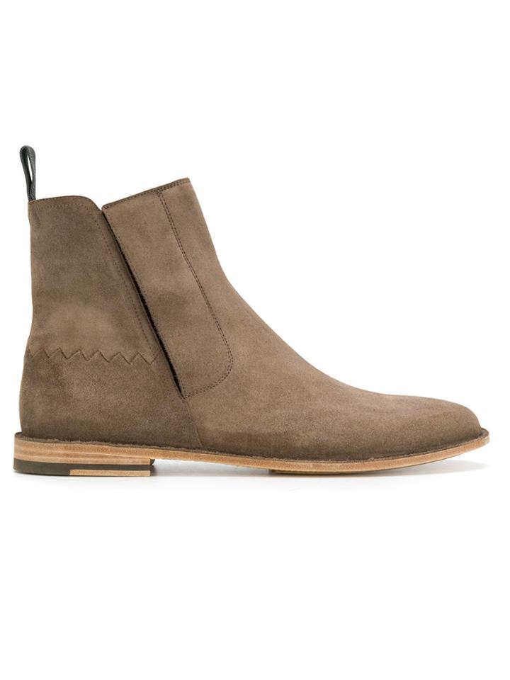 Bottega Veneta Classic Suede Chelsea Boots - Brown