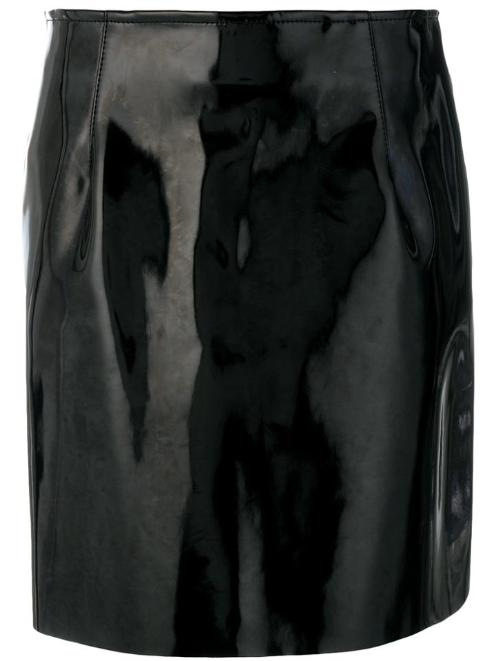 Philosophy Di Lorenzo Serafini Patent Mini Skirt - Black