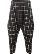 Homme Plissé Issey Miyake Pleated Drop-crotch Trousers, Men's, Size: 3, Black, Polyester