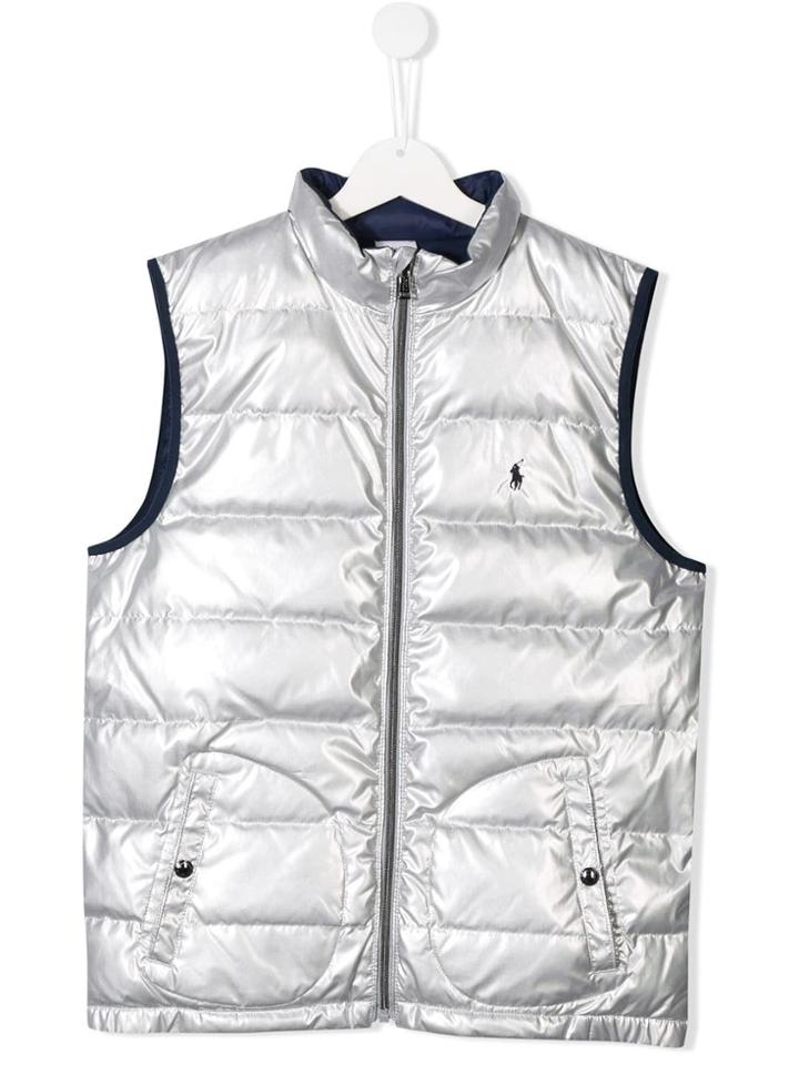 Ralph Lauren Kids Padded Gilet - Silver