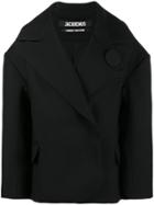 Jacquemus La Grande Veste Oversized Coat - Black