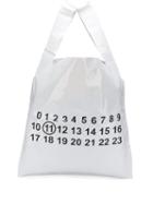 Maison Margiela Number Print Shopper Tote - White