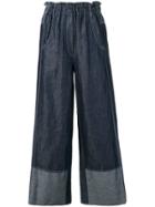 Nude Wide-leg Jeans - Blue